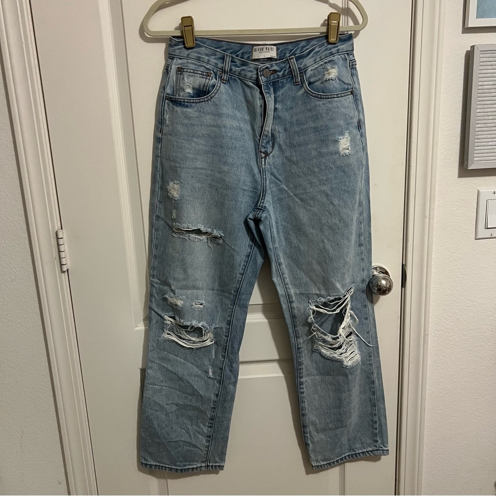 Grlfrnd Distressed Blue Jeans